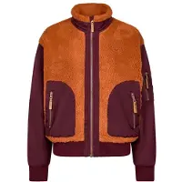 Iriedaily Women's Arctik Bomber Jacket Giacca in pile Donna (S, rosso)