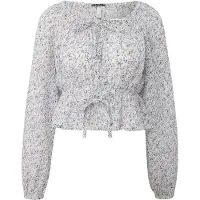 s.Oliver -qs Blouses Offwhite Taglia: 38 | Maglie a manica lunga Outlet | Donna | Bianco