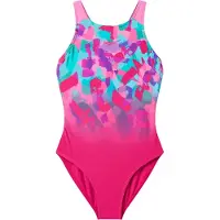 Speedo Kid's Print Pulseback Swimsuit Costume intero Bambini (140, fuchsia)