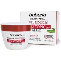 Babaria Crema viso Aloe Vera Pelle Atopica 0% 50ml — Crema viso