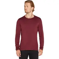 Icebreaker - Intimo in lana merino - M Merino 200 Oasis LS Crewe Port - Taglia S - Bordeaux