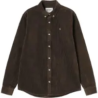 Carhartt WIP - Camicia in velluto a coste - L/S Madison Cord Shirt Tobacco per Uomo in Cotone - Taglia M - Marrone