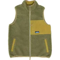 KAVU - Giacca senza maniche in sherpa - Cooper Sherpa Fleece Jacket Moss Stone per Uomo - Taglia L - Kaki