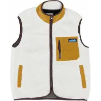 KAVU - Giacca senza maniche in sherpa - Ozette Sherpa Fleece Vest W Natural Wood per Donne - Taglia M - Bianco