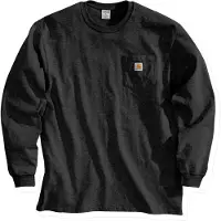 Carhartt Dearborn Loose L/S T-Shirt Maglia a manica lunga Uomo (S, nero)