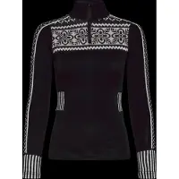Kari Traa Women's Ines Half Zip Intimo lana merinos Donna (XS, nero)