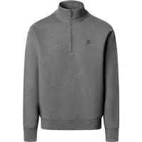 Hackett London per uomo. HM5800195 felpa in cotone con cerniera e logo grigio (XL), Casual