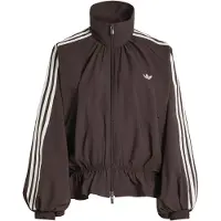 Adidas Giacca di mezza stagione cioccolato / bianco