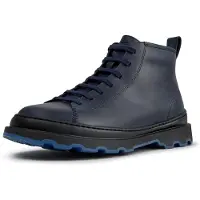 Camper Stivaletti stringati Brutus+ in nabuk con zip laterale