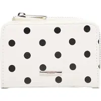 Bershka Portamonete 'Wallet with Polka Dots' bianco