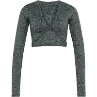 Adidas Women's Primelift WO Snake Twist Reversible L/S Maglia a manica lunga Donna (XL, grigio)
