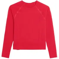 Armedangels Women's Seamless Longsleeve Maglia da yoga Donna (XS, rosso)