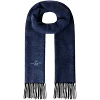 Hackett London per uomo. HM0400109 Sciarpa Twill Wool Cash blu marino (OSFA), Casual, Lana, Classico, Navy