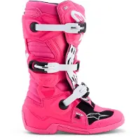 Alpinestars Stivali Tech 7S Ragazzo Pink Fluo Black White