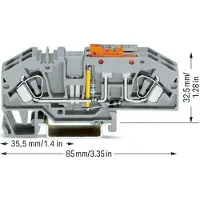 Wago GmbH & Co. KG Terminale di disconnessione del conduttore di terra 282-640