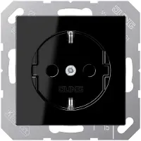 JUNG Presa SCHUKO 16A 250V con protezione dei contatti A 1520 KI SW