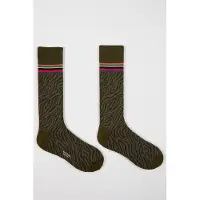 Paul Smith Men Sock Warner Zebra Khaki Taglia: OS | Calzini Outlet | Uomo | Marrone