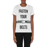 Moschino Fasten Your Belt Organic Jersey T-shirt White Taglia: 40 | Maglie Sportivi Outlet | Donna | Bianco