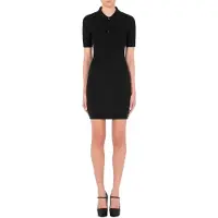 Moschino Allover Logo Wool Dress Black Taglia: 38 | Abiti Mini Outlet | Donna | Nero