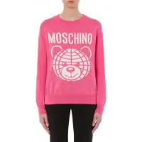 Moschino Teddy Bear Wool Pullover Pink Taglia: S | Maglie a manica lunga Outlet | Donna | Rosa