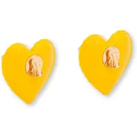Moschino Inflatable Hearts Clip Earrings Yellow Taglia: OS | Orecchini Outlet | Donna | Giallo