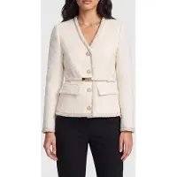 Guess Marciano GUESS Sue Belted Blazer Macadamia Multi Taglia: 38 | Blazers Outlet | Donna