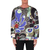 Moschino Psychedelic Print Technical Sweatshirt Multicolor Taglia: 46 | Maglioni a maglia Outlet | Uomo