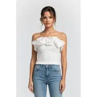 And Other Stories & Other Stories La Geo Treasure Top White Taglia: 42 | Magliette intime Outlet | Donna | Bianco
