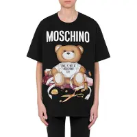 Moschino Sartorial Teddy Bear Organic Jersey T-shirt Black Taglia: XXS | Maglie Sportivi Outlet | Donna | Nero