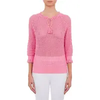 Moschino Punched Cotton Sweater Pink Taglia: 42 | Maglie a manica lunga Outlet | Donna | Rosa