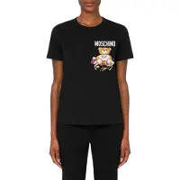 Moschino Sartorial Teddy Bear Organic Jersey T-shirt Black Taglia: 42 | Maglie Sportivi Outlet | Donna | Nero