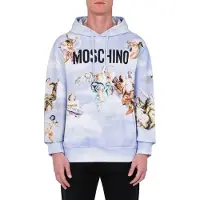 Moschino Cotton Sweatshirt Fresco Print Blue Taglia: 46 | Maglioni a maglia Outlet | Uomo | Blu