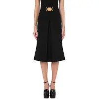 Moschino Double Smileylogo Crêpe Skirt Black Taglia: 40 | Minigonne Outlet | Donna | Nero
