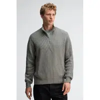 Butcher of Blue Galway Half Zip Granite Green Taglia: XXL | Maglioni a maglia Outlet | Uomo | Verde