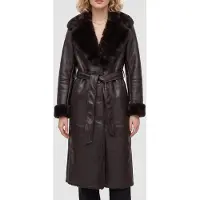 Guess Marciano GUESS Zoey Faux Leather Co Chocolate Brownie Taglia: 38 | Giacche di pelle Outlet | Donna | Marrone