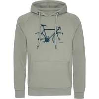 GreenBomb Bike Crop Trek Felpa con cappuccio Uomo (M, grigio)
