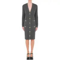 Moschino Knitted Jacket Grey Taglia: 38 | Abiti Midi Outlet | Donna | Grigio