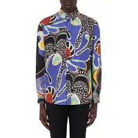 Moschino Psychedelic Print Habotai Shirt Multicolor Taglia: 40 | Maglie a manica lunga Outlet | Uomo