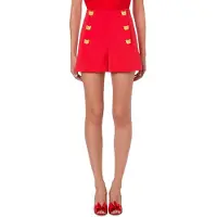 Moschino Teddy Buttons Crêpe Shorts Red Taglia: 40 | Pantaloncini Outlet | Donna | Rosso