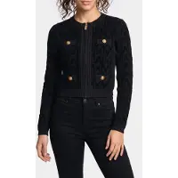 Guess Marciano GUESS Hermione Chenille Zi Jet Black A996 Taglia: L | Maglioni a maglia Outlet | Donna | Nero