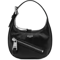 Moschino Small Nappa Leather Bag Biker Details Black Taglia: OS | Borse a mano Outlet | Donna | Nero