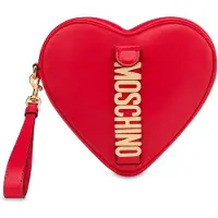 Moschino Heart Bag In Calfskin Belt Red Taglia: OS | Pochette Outlet | Donna | Rosso
