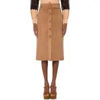 Moschino Skirt With Stitching Waist Belt Beige Taglia: 40 | Minigonne Outlet | Donna | Marrone