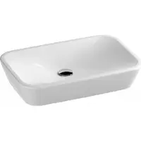 Ravak Lavabo da appoggio Vetroceramica sanitaria bianca 600 x 120 x 400 mm XJX01160002