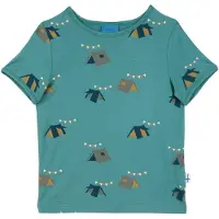 Finkid Kid's Ilta Sun T-shirt Bambini (110/120, turchese)