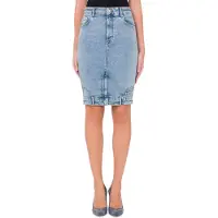 Moschino Upside Down Stretch Denim Skirt Blue Taglia: S | Minigonne Outlet | Donna | Blu