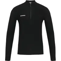Mammut Tree Wool Thermal FL Half Zip Longsleeve Maglia funzionale Uomo (M, nero)