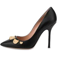 Moschino Calfskin Pumps Teddy Studs Black Taglia: 36.5 | Tacchi Alti Outlet | Donna | Nero