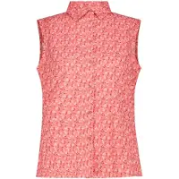 CMP Women's Shirt with Pattern Camicetta Donna (38, rosso)