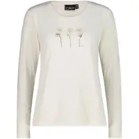 CMP Women's L/S T-Shirt Maglia funzionale Donna (48, bianco)